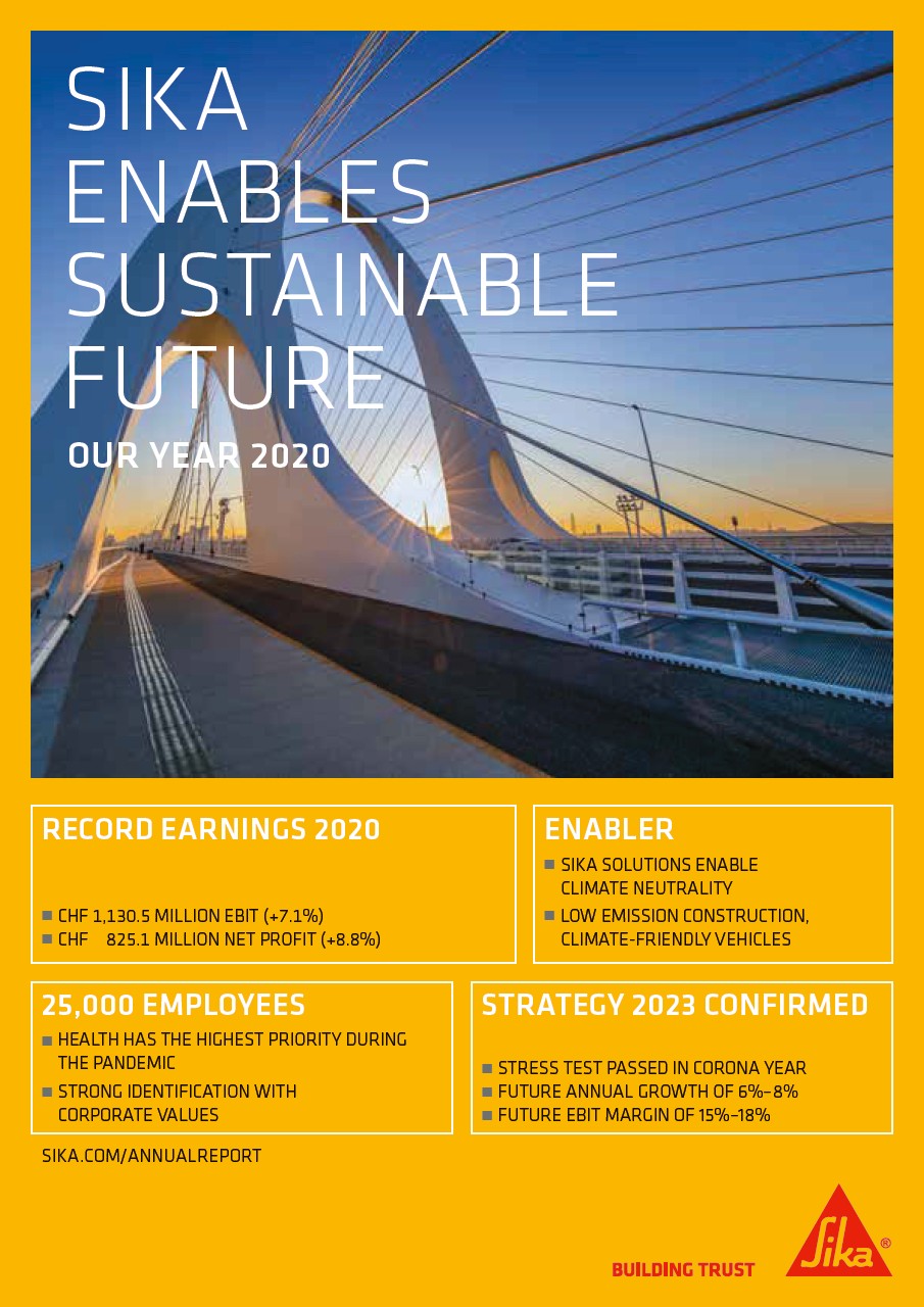 Sika Enables Sustainable Future - Our Year 2020