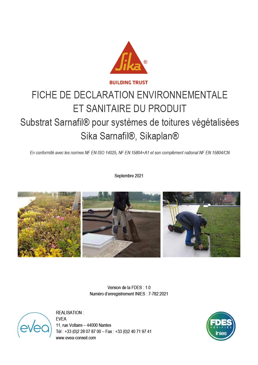 Substrat Sarnafil pour Systèmes de Toiture Végétalisées