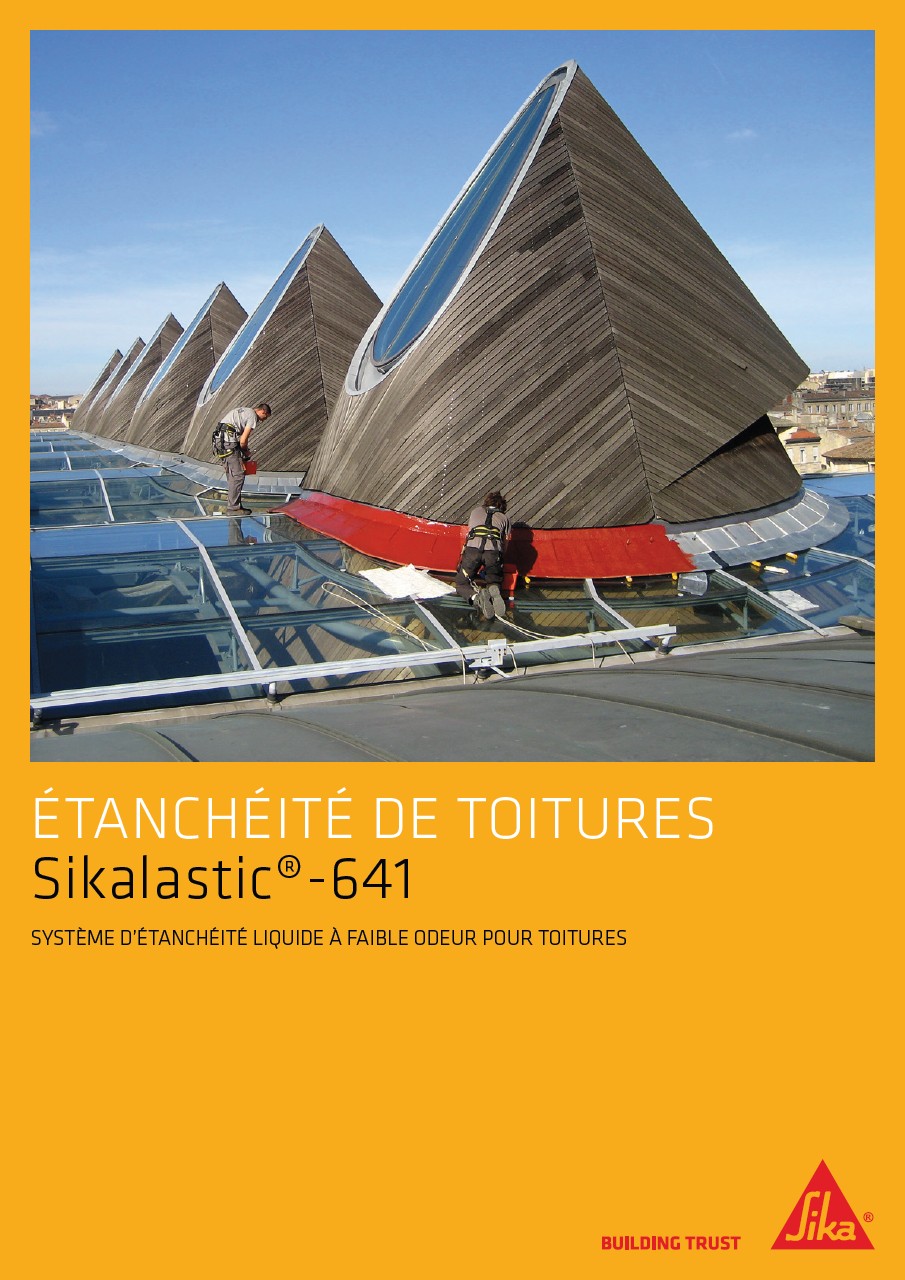 Etanchéité de toitures Sikalastic 641