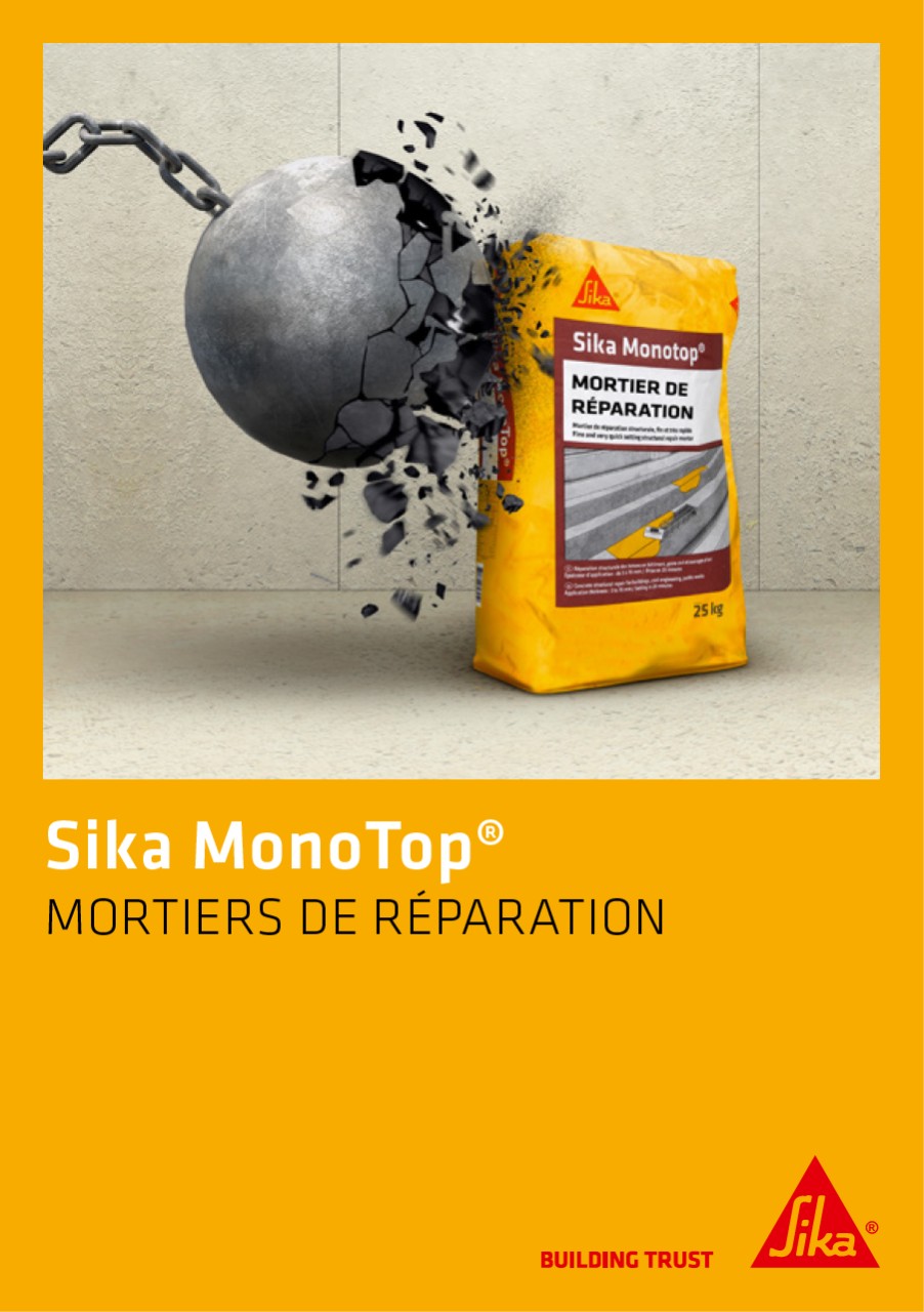Mortier de réparation fibré et hydraulique - Sika France