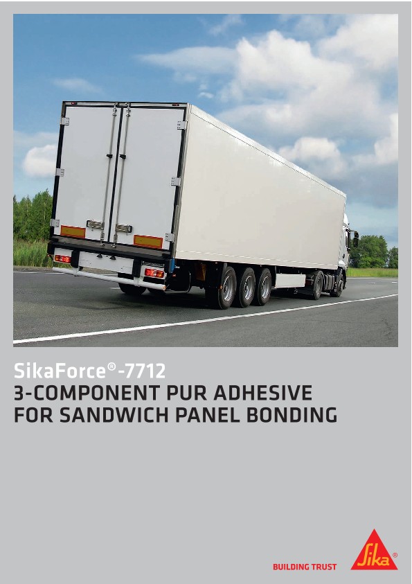 3-Component PUR adhesive for Sandwich Panel Bonding - SikaForce®-7712