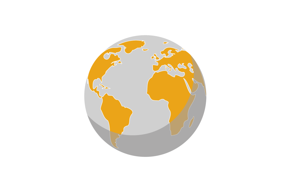 Sustainability icon illustration - earth globe